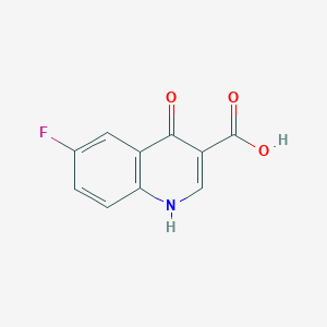 molecular formula C10H6FNO3 B057010 6-Fluoro-4-hydroxyquinoline-3-carboxylic acid CAS No. 117685-48-0