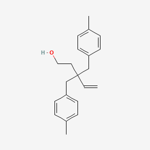 3,3-Bis(4-methylbenzyl)pent-4-en-1-ol