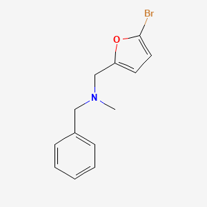 molecular formula C13H14BrNO B5701052 N-[(5-bromofuran-2-yl)methyl]-N-methyl-1-phenylmethanamine 