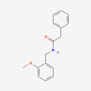 molecular formula C16H17NO2 B5701053 N-[(2-methoxyphenyl)methyl]-2-phenylacetamide 