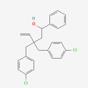 1-Phenyl-3,3-bis(4-chlorobenzyl)-4-pentene-1-ol