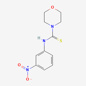 molecular formula C11H13N3O3S B5701081 N-(3-nitrophenyl)morpholine-4-carbothioamide 