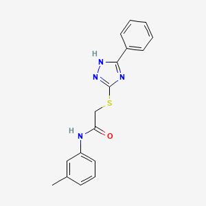 molecular formula C17H16N4OS B5701121 N-(3-methylphenyl)-2-[(5-phenyl-4H-1,2,4-triazol-3-yl)sulfanyl]acetamide 