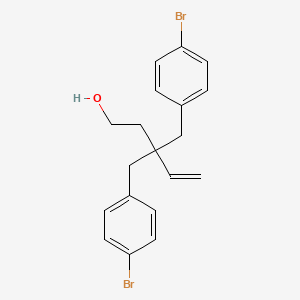 3,3-Bis(4-bromobenzyl)pent-4-en-1-ol