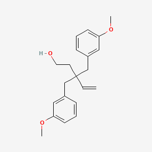 3,3-Bis[(3-methoxyphenyl)methyl]pent-4-en-1-ol