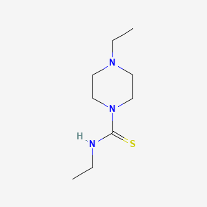 molecular formula C9H19N3S B5701162 N,4-diethylpiperazine-1-carbothioamide 