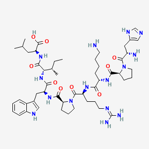molecular formula C51H79N15O9 B570122 Xenin 8 CAS No. 117442-28-1
