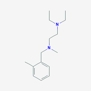molecular formula C15H26N2 B5701261 N',N'-diethyl-N-methyl-N-[(2-methylphenyl)methyl]ethane-1,2-diamine 