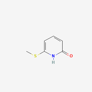 molecular formula C6H7NOS B570129 6-(methylthio)pyridin-2(1H)-one CAS No. 117765-18-1