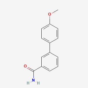 molecular formula C14H13NO2 B5701344 4'-Methoxy-[1,1'-biphenyl]-3-carboxamide 