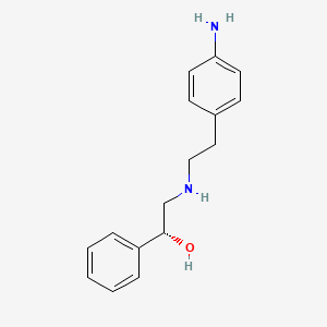 molecular formula C16H20N2O B570142 (R)-2-((4-Aminophenethyl)amino)-1-phenylethanol CAS No. 391901-45-4