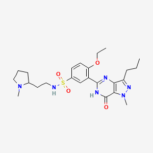 molecular formula C24H34N6O4S B570147 Despropoxy Ethoxy Udenafil CAS No. 268204-07-5