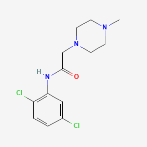 molecular formula C13H17Cl2N3O B5701522 N-(2,5-dichlorophenyl)-2-(4-methylpiperazin-1-yl)acetamide 