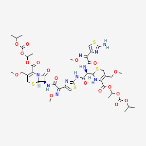 molecular formula C42H54N10O18S4 B570153 Cefpodoxime Proxetil 4,7-seco-Dimer CAS No. 947692-16-2
