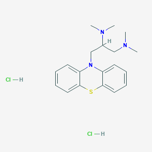molecular formula C17H23BrCl2N2O B570155 N-(2-((4-Bromophenyl)(phenyl)methoxy)ethyl)-N-methylmethanediamine dihydrochloride CAS No. 109935-79-7