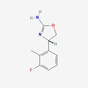 molecular formula C10H11FN2O B570165 (S)-4-(3-氟-2-甲苯基)-4,5-二氢恶唑-2-胺 CAS No. 1357266-05-7