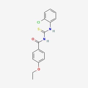 molecular formula C16H15ClN2O2S B5701667 N-[(2-chlorophenyl)carbamothioyl]-4-ethoxybenzamide 