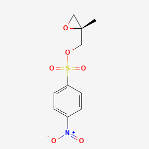 molecular formula C10H11NO6S B570167 (R)-(2-methyloxiran-2-yl)methyl 4-nitrobenzenesulfonate CAS No. 683276-64-4