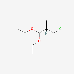 molecular formula C8H17ClO2 B570168 3-Chloro-1,1-diethoxy-2-methylpropane CAS No. 21938-19-2