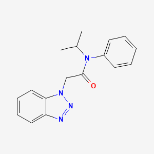molecular formula C17H18N4O B5701689 2-(1H-benzotriazol-1-yl)-N-phenyl-N-(propan-2-yl)acetamide 