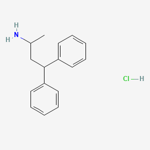 molecular formula C16H20ClN B570171 1-Methyl-3,3-diphenylpropylamine hydrochloride CAS No. 53936-47-3