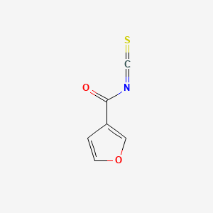 molecular formula C6H3NO2S B570173 Furan-3-carbonyl isothiocyanate CAS No. 115156-71-3