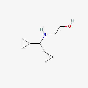 molecular formula C9H17NO B570181 2-[(Dicyclopropylmethyl)amino]ethanol CAS No. 1099052-30-8