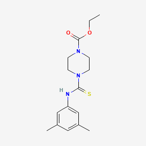 molecular formula C16H23N3O2S B5701848 ETHYL 4-[(3,5-DIMETHYLANILINO)CARBOTHIOYL]TETRAHYDRO-1(2H)-PYRAZINECARBOXYLATE 