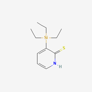 molecular formula C11H19NSSi B570185 3-(Triethylsilyl)pyridine-2(1H)-thione CAS No. 116725-50-9
