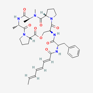 molecular formula C37H48N6O8 B570187 Antibiotic A-54556B CAS No. 1629166-56-8