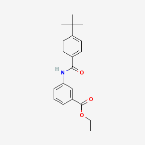 molecular formula C20H23NO3 B5701907 ETHYL 3-(4-TERT-BUTYLBENZAMIDO)BENZOATE 