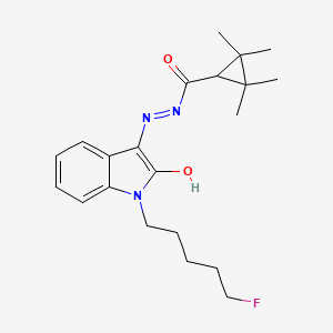 molecular formula C21H28FN3O2 B570192 Azidoindolene 1 CAS No. 1364933-69-6