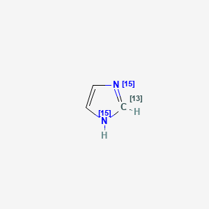 molecular formula C3H4N2 B570193 Imidazole-13C,15N2 (Major) CAS No. 1173018-62-6