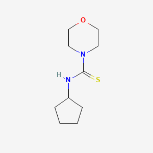 molecular formula C10H18N2OS B5701967 N-cyclopentylmorpholine-4-carbothioamide 