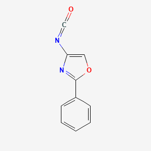 molecular formula C10H6N2O2 B570200 4-Isocyanato-2-phenyloxazole CAS No. 121576-24-7