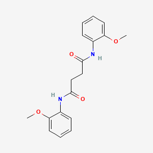 molecular formula C18H20N2O4 B5702077 N~1~,N~4~-BIS(2-METHOXYPHENYL)SUCCINAMIDE 