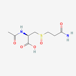 molecular formula C8H14N2O5S B570217 N-Acetyl-3-[(3-amino-3-oxopropyl)sulfinyl]-L-alanine CAS No. 861959-88-8