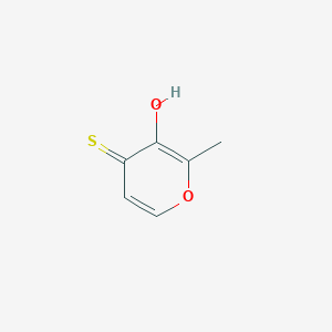 molecular formula C6H6O2S B057022 3-羟基-2-甲基-4H-吡喃-4-硫酮 CAS No. 23060-85-7