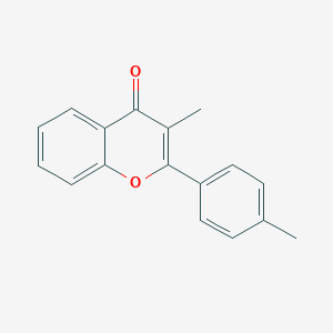 molecular formula C17H14O2 B057023 4H-1-Benzopyran-4-one,3-methyl-2-(4-methylphenyl)-(9CI) CAS No. 118092-37-8