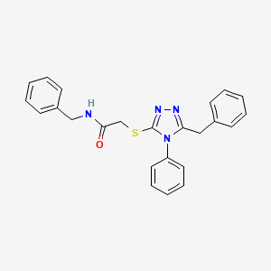 molecular formula C24H22N4OS B5702317 N-BENZYL-2-((5-BENZYL-4-PHENYL-4H-1,2,4-TRIAZOL-3-YL)THIO)ACETAMIDE 