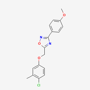 5-[(4-chloro-3-methylphenoxy)methyl]-3-(4-methoxyphenyl)-1,2,4-oxadiazole
