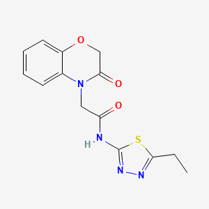 N-(5-ethyl-1,3,4-thiadiazol-2-yl)-2-(3-oxo-2,3-dihydro-4H-1,4-benzoxazin-4-yl)acetamide