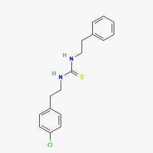 N-[2-(4-chlorophenyl)ethyl]-N'-(2-phenylethyl)thiourea