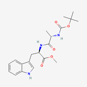 (R)-Methyl 2-((S)-2-((tert-butoxycarbonyl)amino)propanamido)-3-(1H-indol-3-yl)propanoate