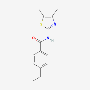 N-(4,5-dimethyl-1,3-thiazol-2-yl)-4-ethylbenzamide