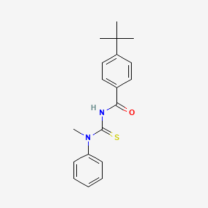 4-tert-butyl-N-{[methyl(phenyl)amino]carbonothioyl}benzamide
