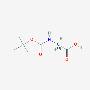 molecular formula C7H13NO4 B057024 Boc-Glycine-2-13C CAS No. 145143-02-8