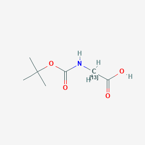 molecular formula C7H13NO4 B057024 N-(叔丁氧羰基)甘氨酸-2-13C CAS No. 145143-02-8