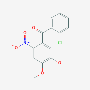 (2-chlorophenyl)(4,5-dimethoxy-2-nitrophenyl)methanone