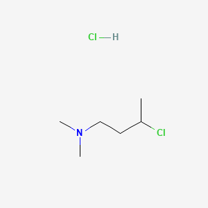 molecular formula C6H15Cl2N B570249 3-氯-N,N-二甲基丁胺盐酸盐 CAS No. 5495-65-8